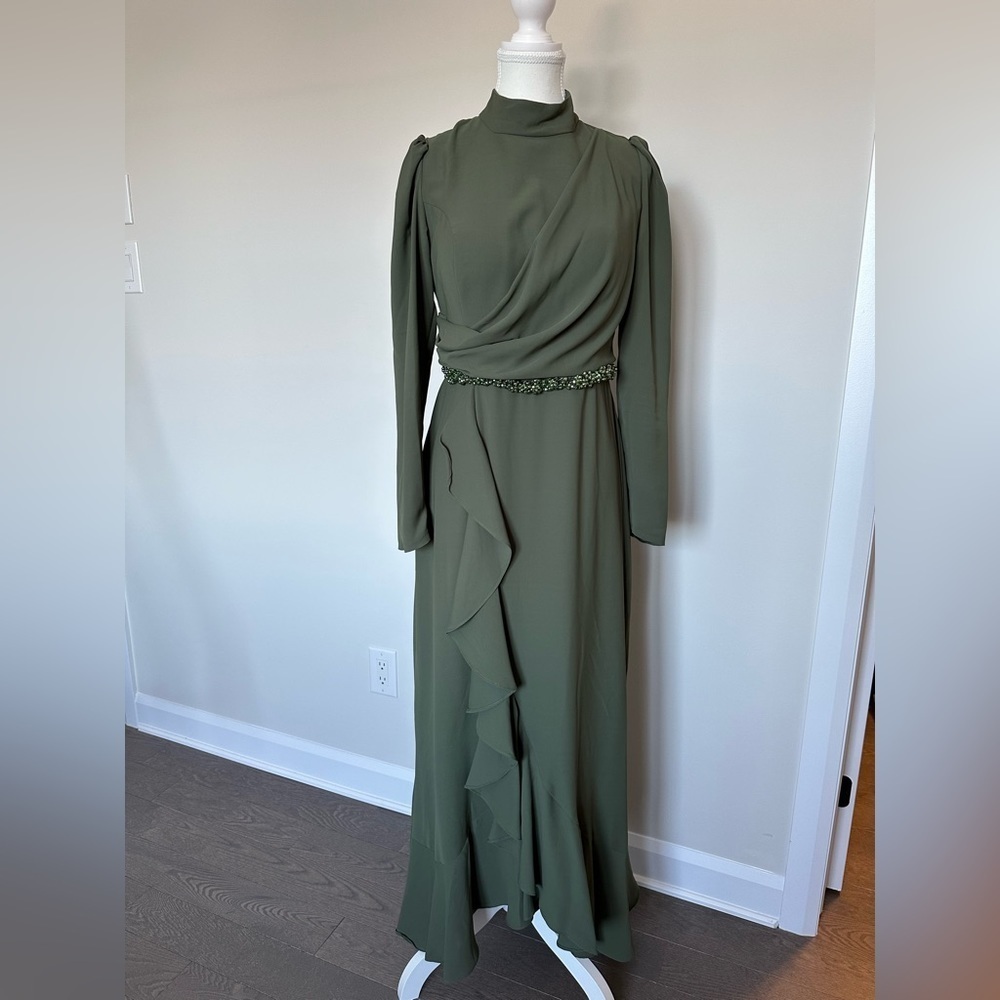 Worn Once Khaki Modest Dress US8